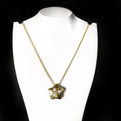 Girocollo stella in oro e diamanti ref. PQ5412