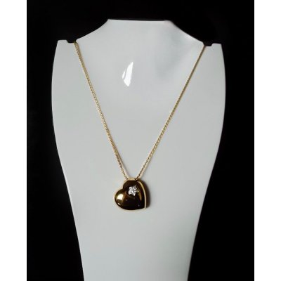 Girocollo cuore in oro e diamanti ref.PQ5411