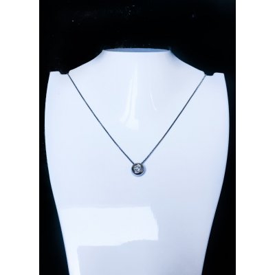 Girocollo punto luce in oro e diamante ref. CLN1107C