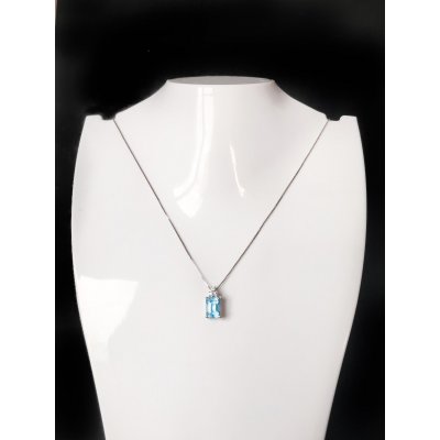 Girocollo topazio e zirconi in oro ref. G44