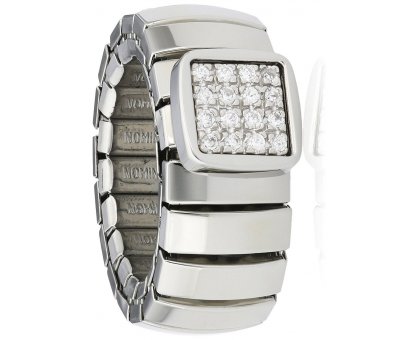 Nomination anello acciaio con Cubic Zirconia ref. 043601/001