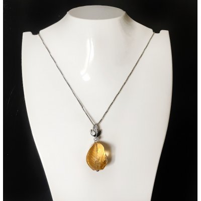 Girocollo topazio e diamanti in oro ref. ADC522