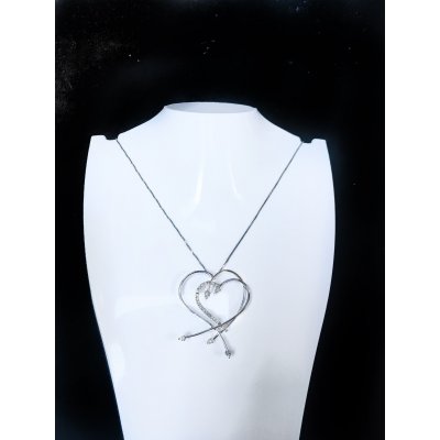 Girocollo cuore in oro e diamanti ref. GB1