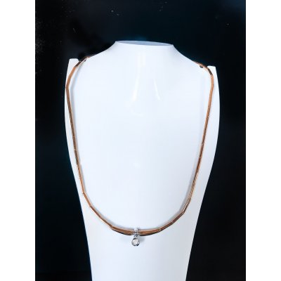 Girocollo semirigido in oro e diamante ref. GB7