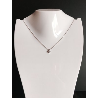 Girocollo punto luce in oro con diamante ref. CLN1108B