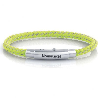 NominatioN bracciale acciaio e caucciu ref. 026310/020