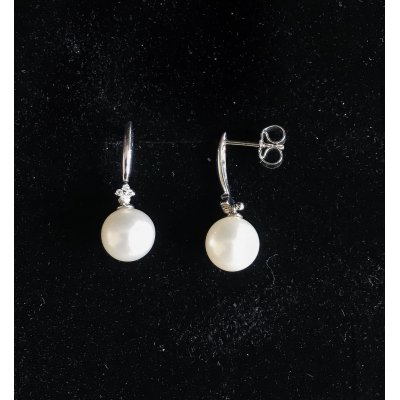 Orecchino in oro con perla e zirconi ref. OP1