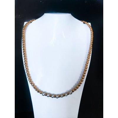 Girocollo semirigido in oro e diamanti ref. FM1793