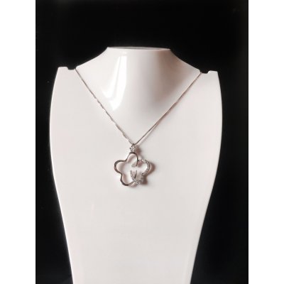 Girocollo cuore in oro e zirconi ref. G52