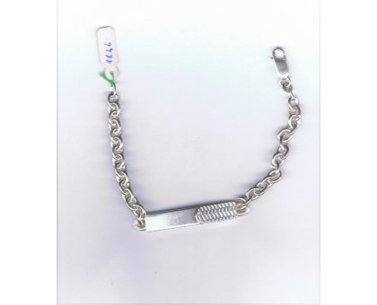 Silver Bracciale targa ref. 1146
