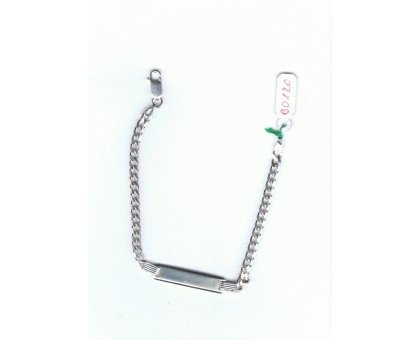 Silver Bracciale targa ref. B0120