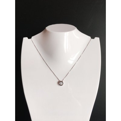 Girocollo punto luce in oro con diamante ref. CLN1107