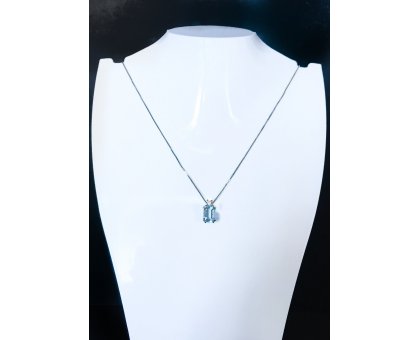 Girocollo acqua marina in oro e diamante ref. CLN0016