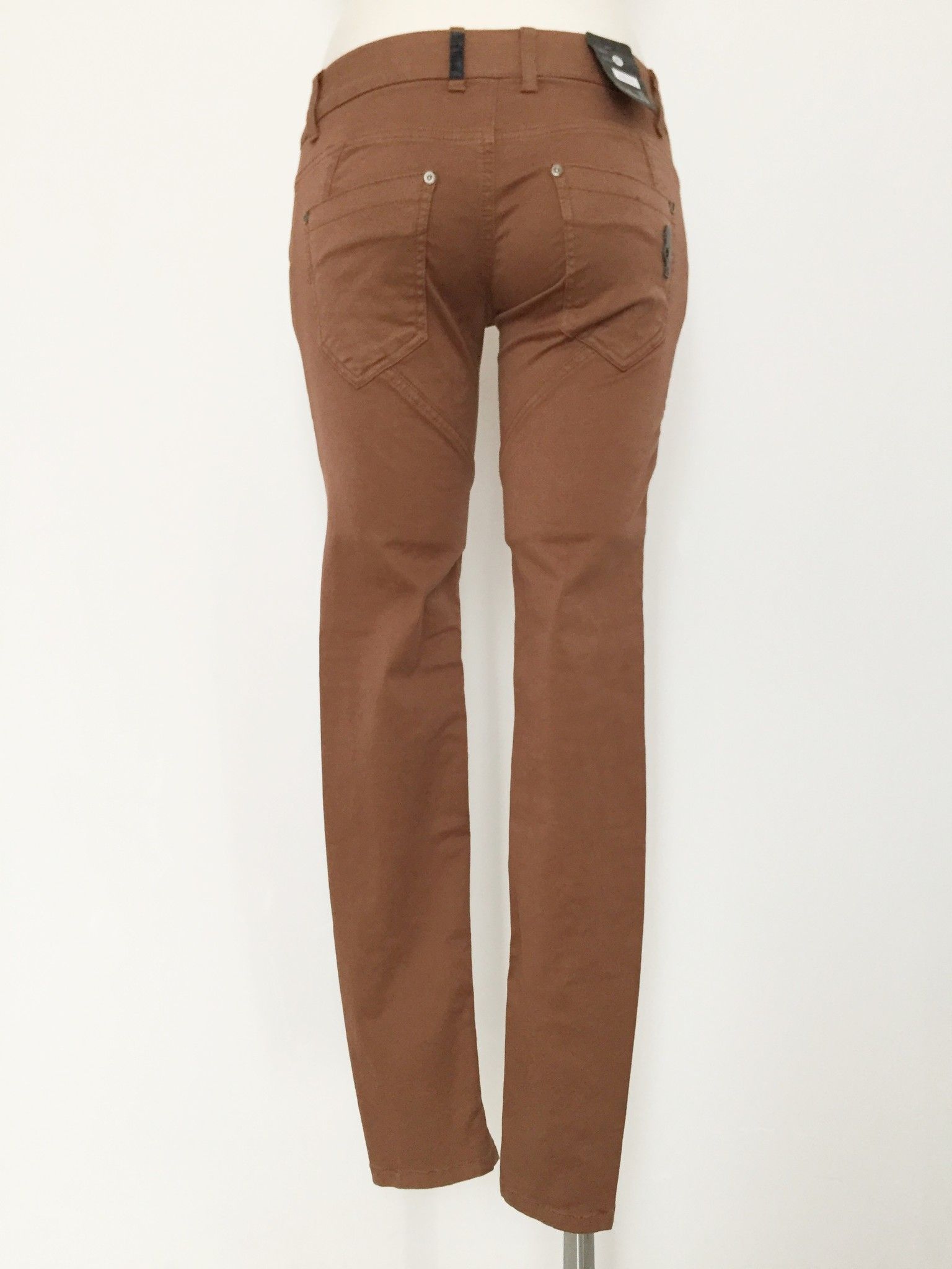 Sexy Woman Long jeans button fastening Cod.P1148161