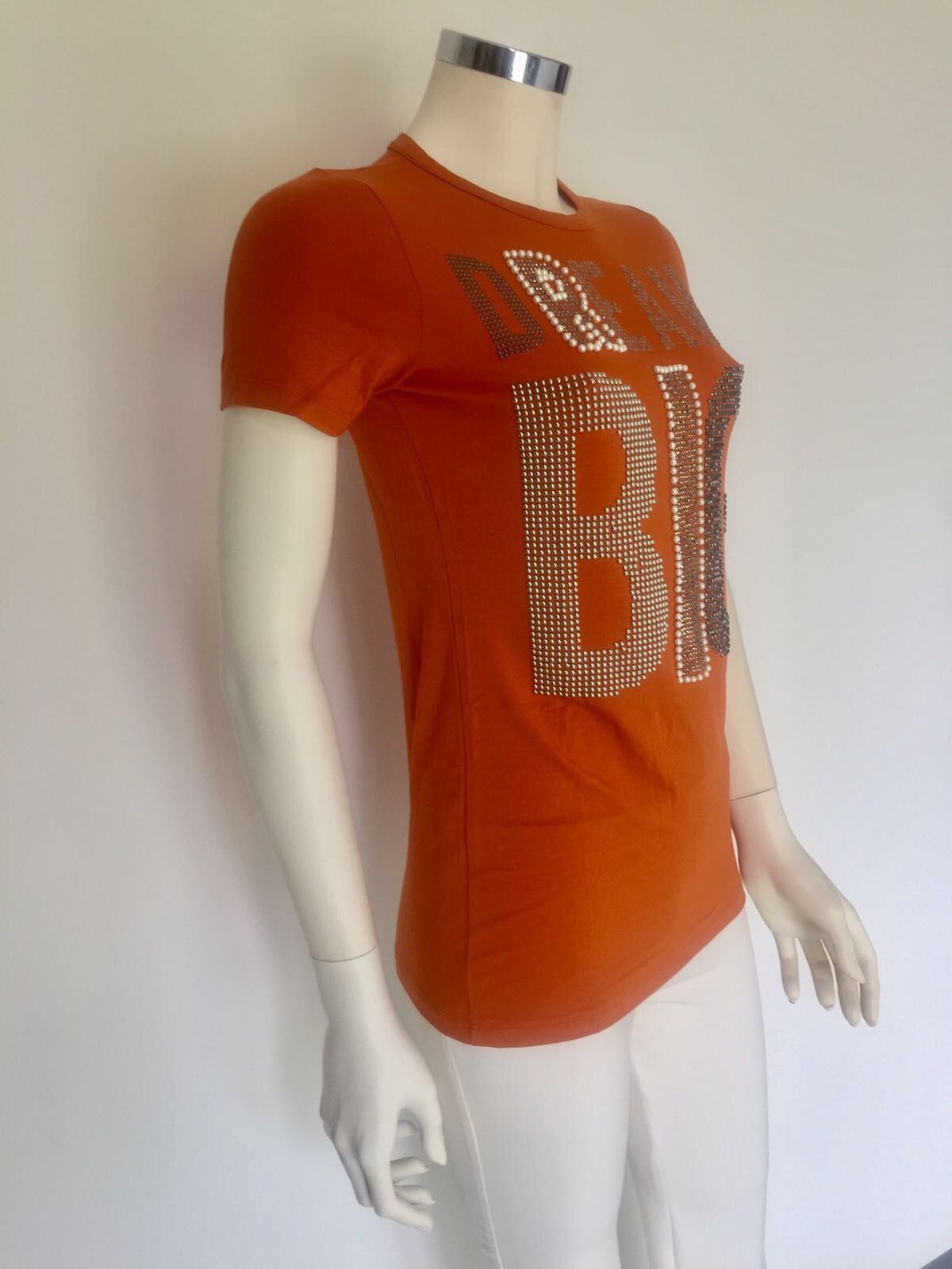 LadyBug Short Sleeve T-Shirt with Studs and Swarovski Cod.RQ0057