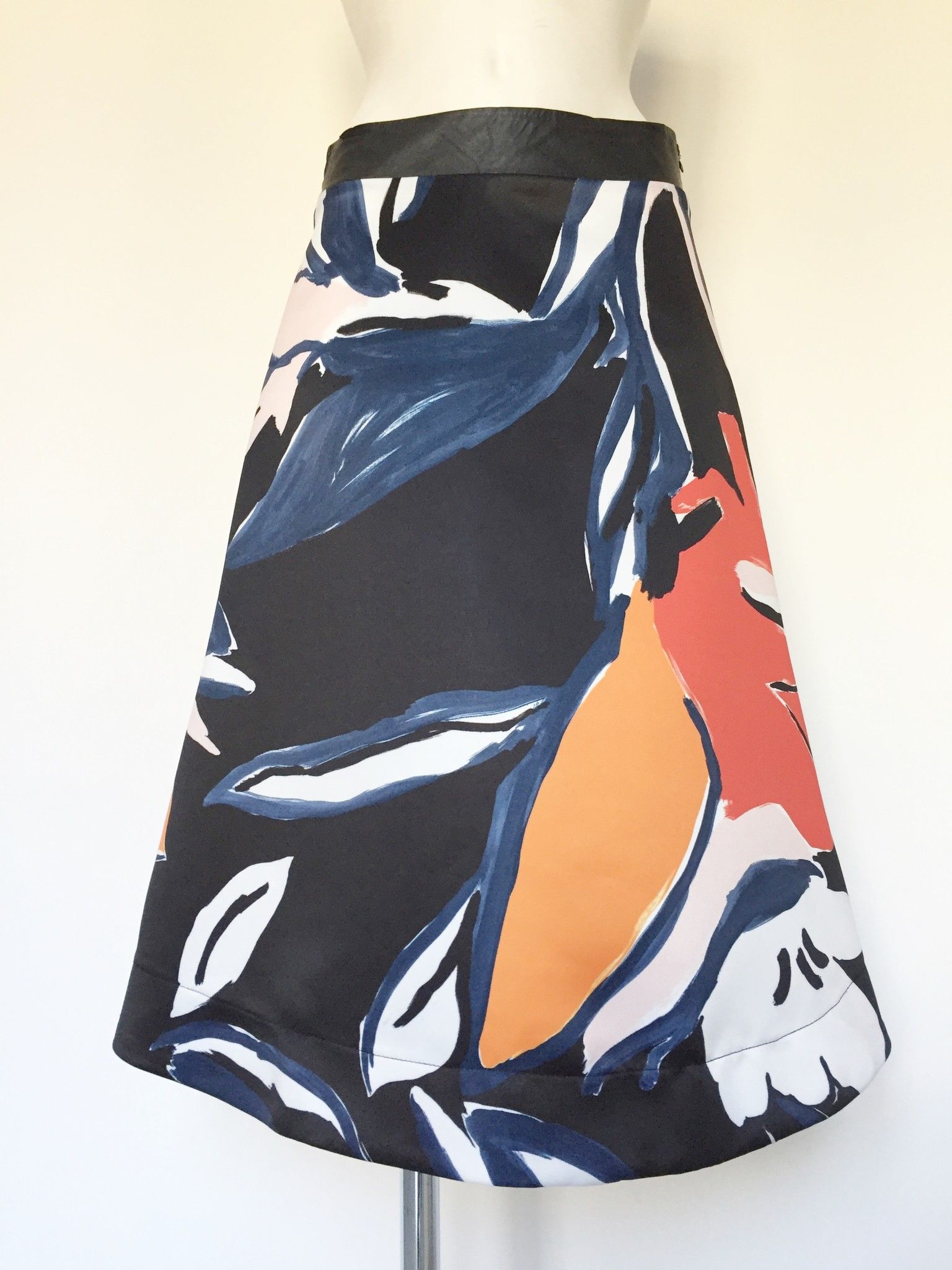 LadyBug Long Flared Skirt Floral Design Cod.618LR