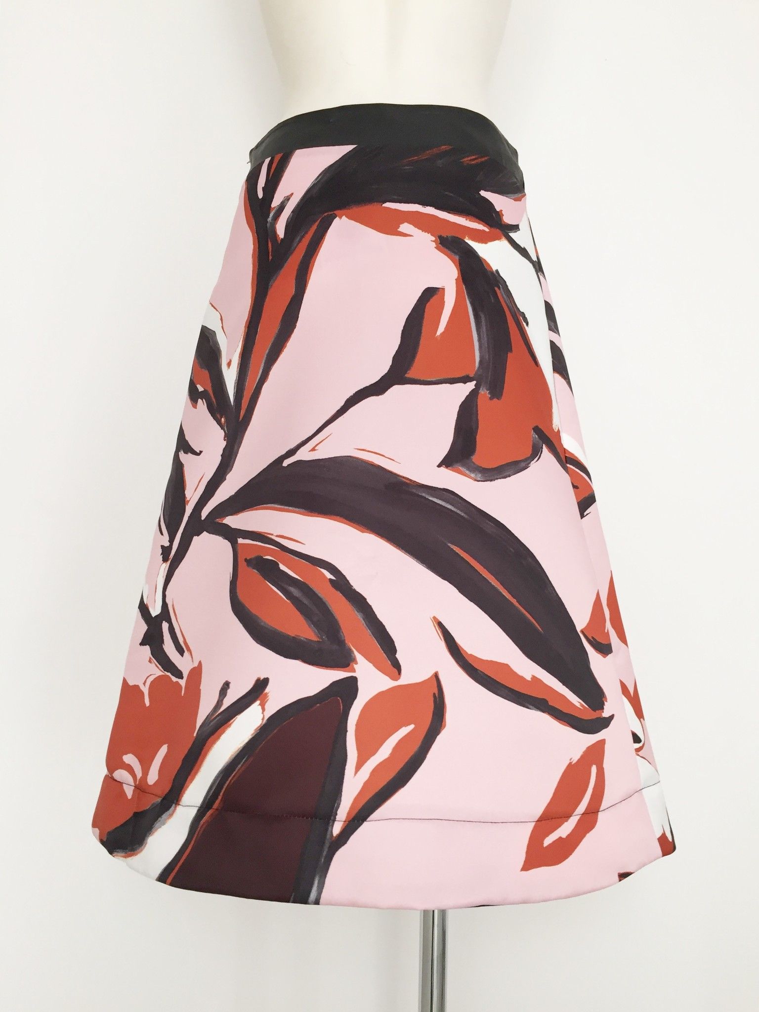 LadyBug Long Flared Skirt Floral Design Cod.618LR