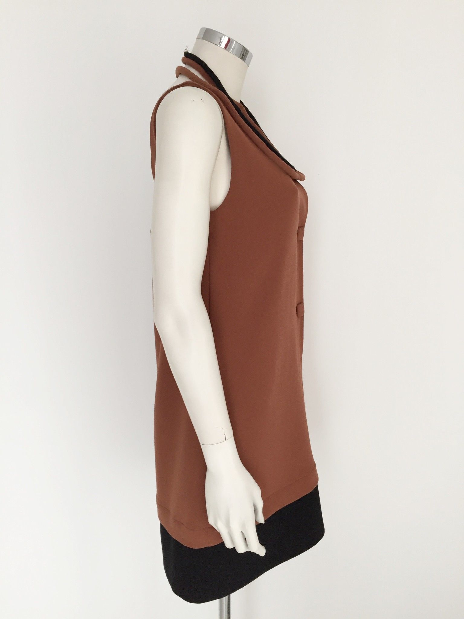 Hanita Two-tone Sleeveless Dress Cod.805545