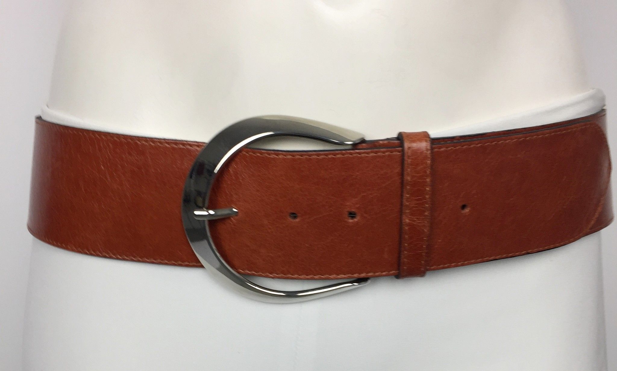 LadyBug Real Leather Belt with Round Steel Buckle Cod.25784