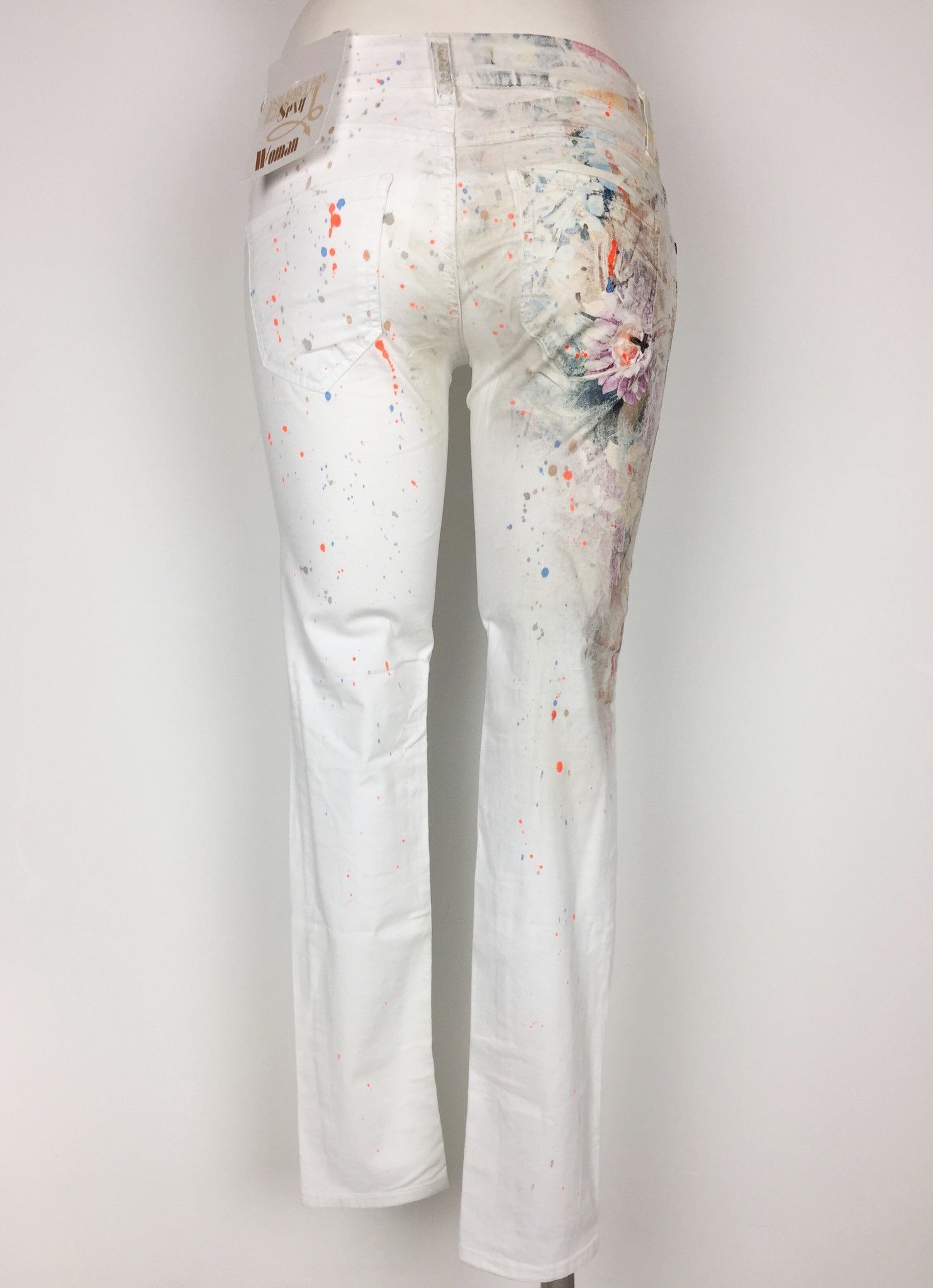 Sexy Woman Lightweight Cotton Jeans Cod.P314738