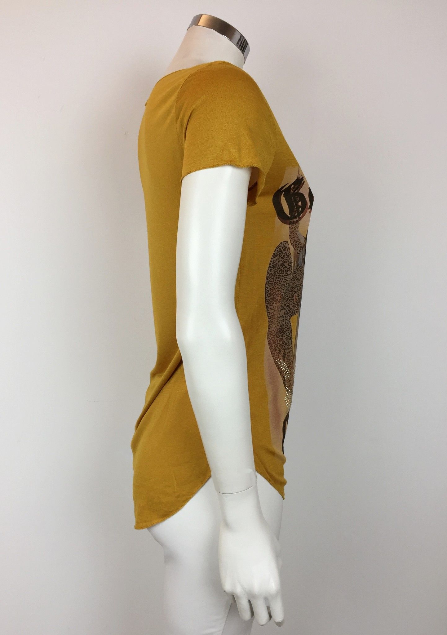 T-Shirt LadyBug Scollo a V con Corona in Swarovski Cod.RG0055