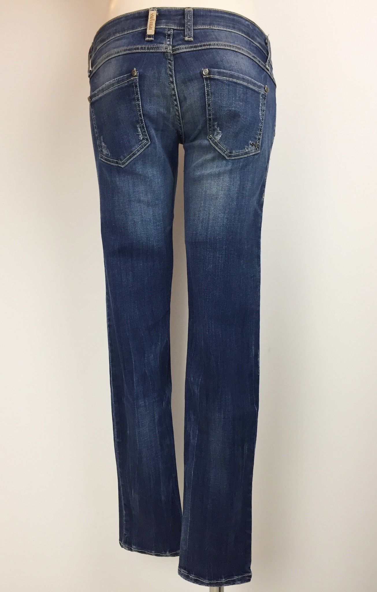 Sexy Woman Stretch Jeans with Double Buttons Cod.5006P