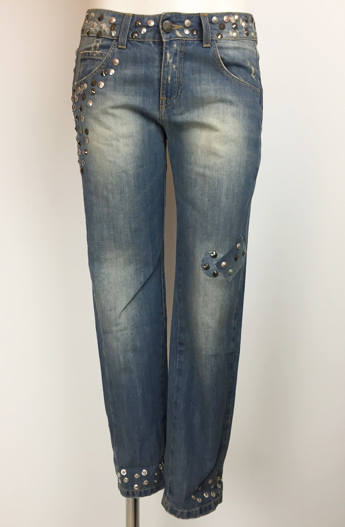 Adele Fado Boyfriend Model Studded Jeans Cod.19922026