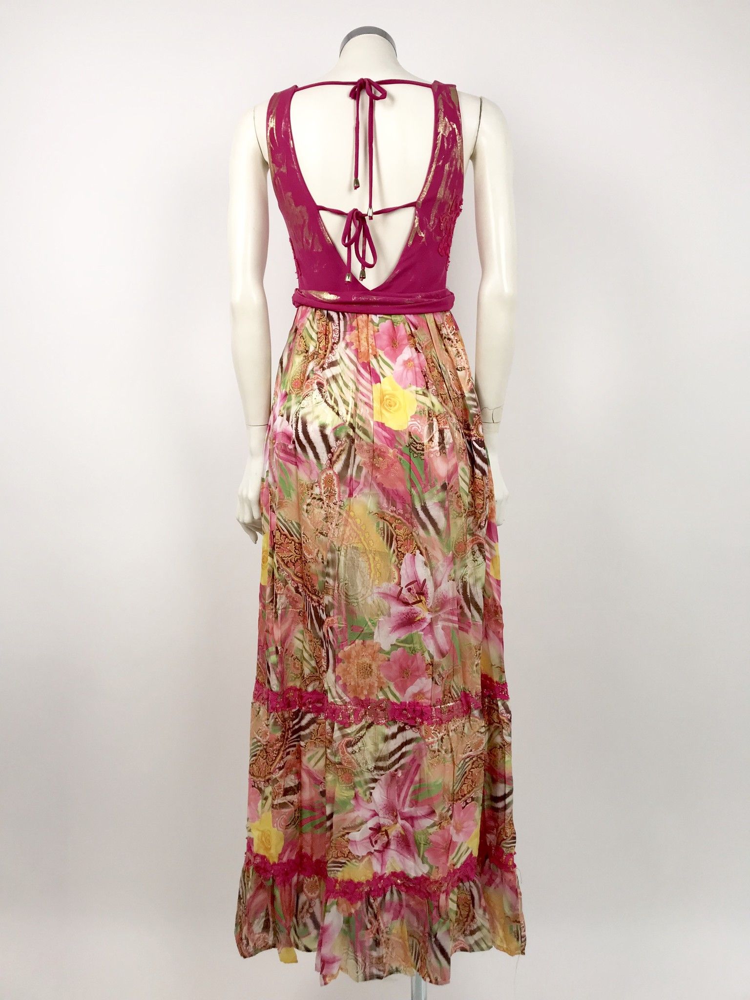 Gil Santucci Floral Long Dress Cod. VAB211