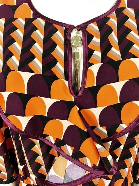 Roberta Biagi Roughes Geometric Pattern Dress Cod.L1611