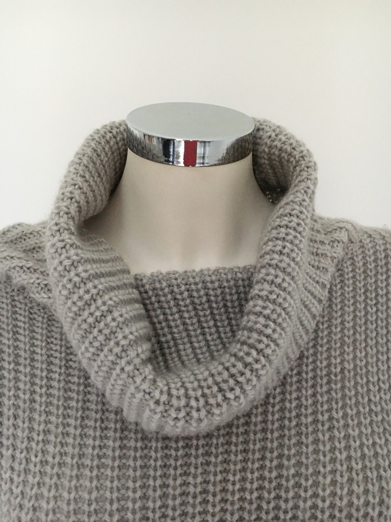 Eclipse Ribbed Polo Neck Sweater open Long Side Cod.4965