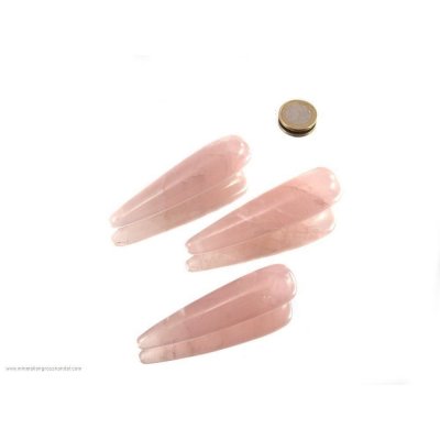 Cristallo in quarzo rosa per massaggio - 1 pezzo