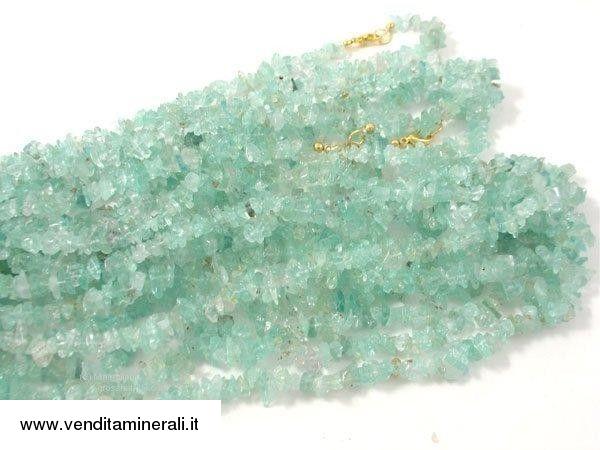 Catena scheggia in Acquamarina