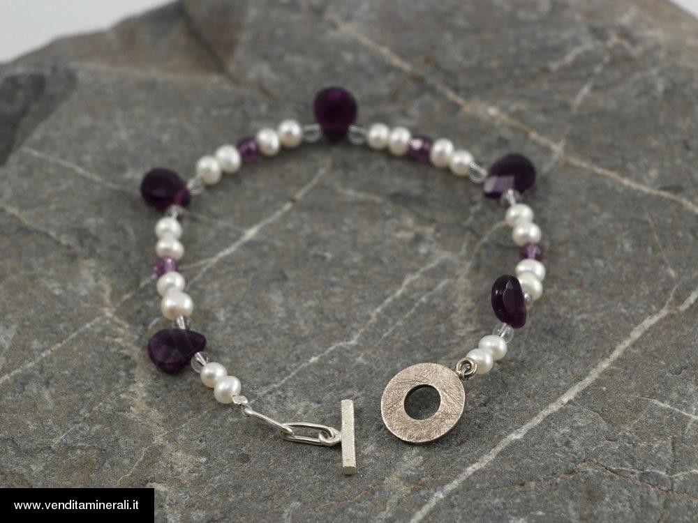 Raffinato braccialetto di ametista