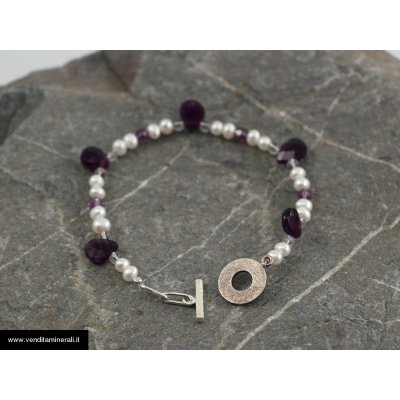 Raffinato braccialetto di ametista