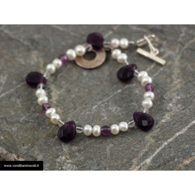 Raffinato braccialetto di ametista
