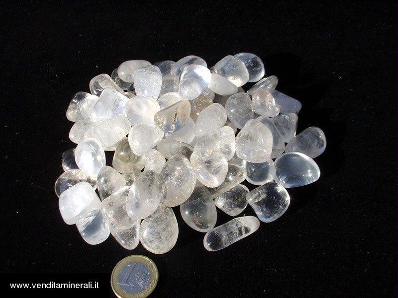 Pietre martellate di cristallo di rocca medie A - 0,5 kg