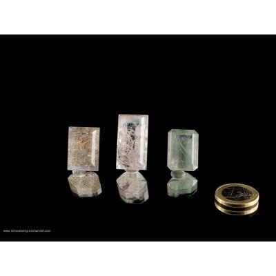 Inclusione cristalli sfaccettati di montagna- 3 pz