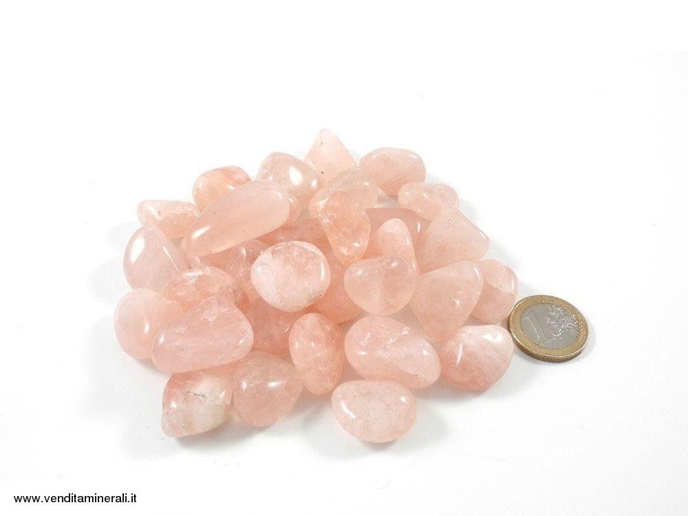 Ciottoli di quarzo rosa -  0,5 kg