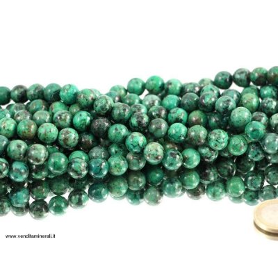 Filo catena 'turchese africano' 10 mm