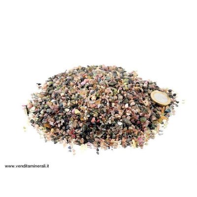 Tormalina multicolore micro pietre burattate - 0,5 kg