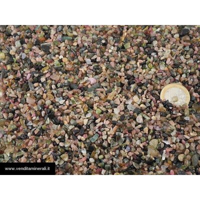 Tormalina multicolore micro pietre burattate - 0,5 kg