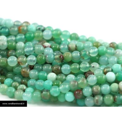 Collana di crisoprasio da 6 mm
