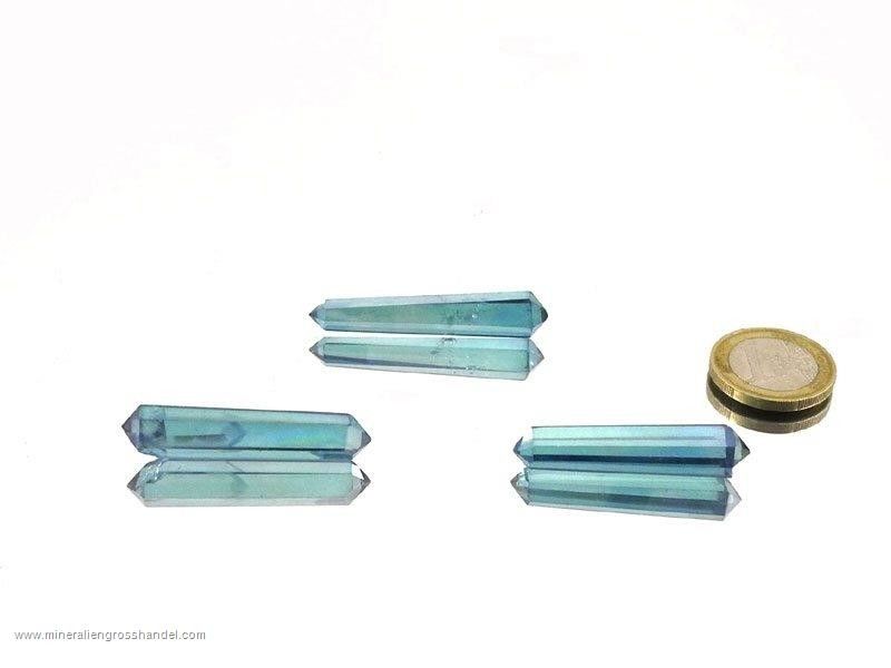 Aqua Aura in doppio cristallo di rocca