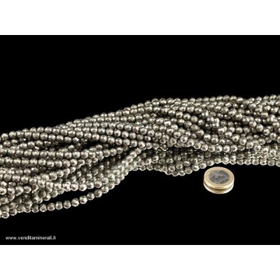 Rondelle sfaccettate di pirite