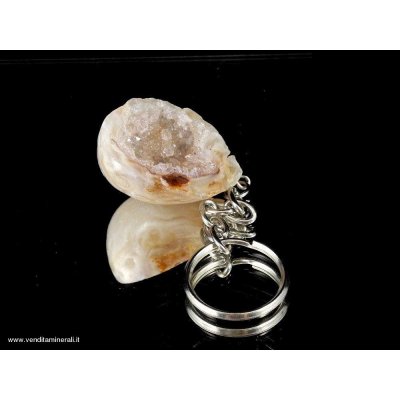Portachiavi in agata naturale - 1 pezzo