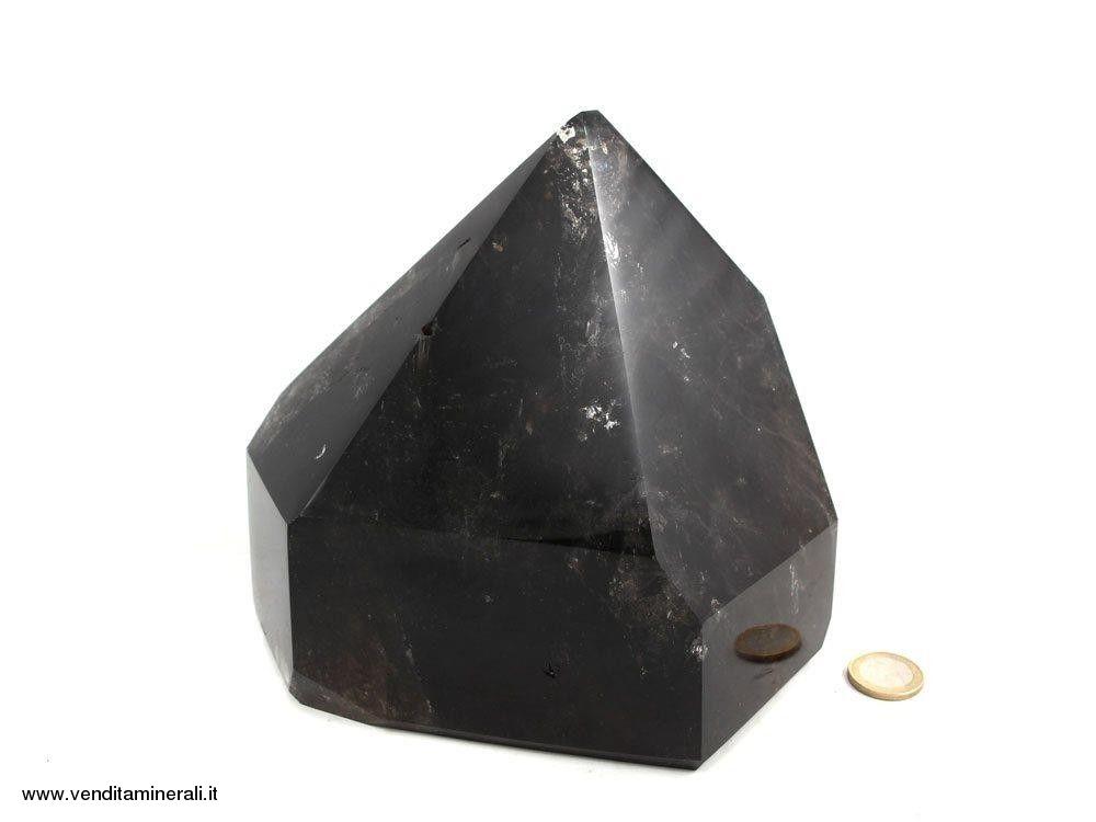 Punta in cristallo di quarzo fume' - lucido