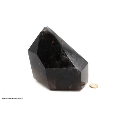 Punta in cristallo di quarzo fume' - lucido