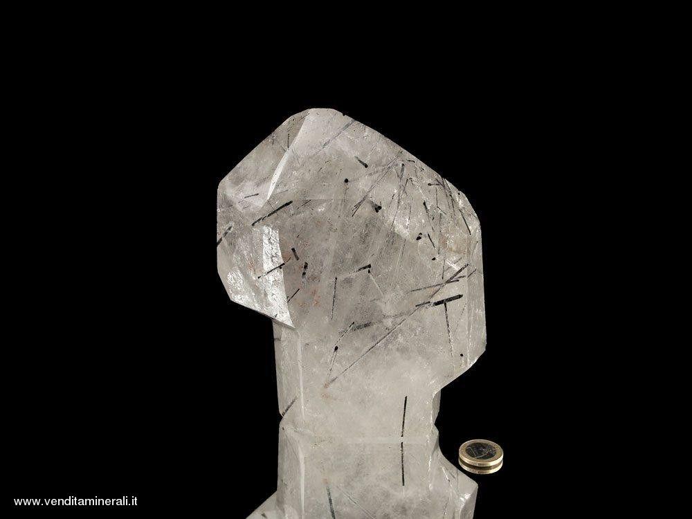 Quarzo tormalina - cristallo lucido