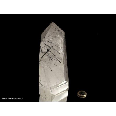 Quarzo tormalina - cristallo lucido