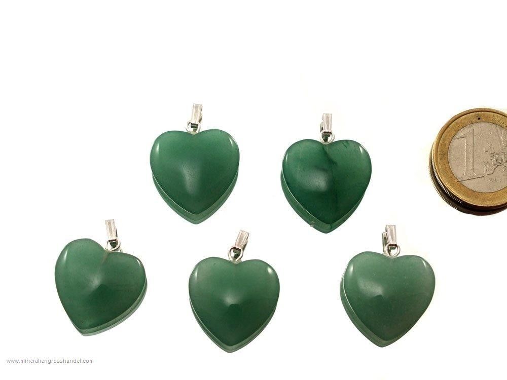 Cuore di Aventurine 20 mm - 10 pezzi